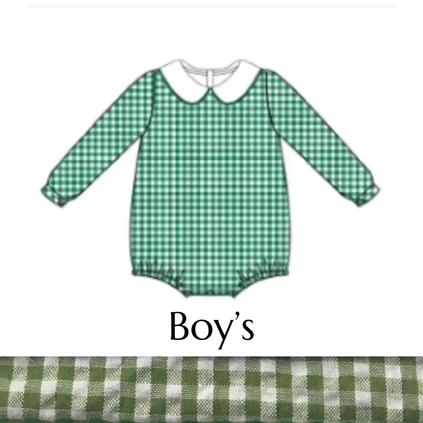 Preorder: Personalized Baby Girl & Baby Boy Seersucker Romper
