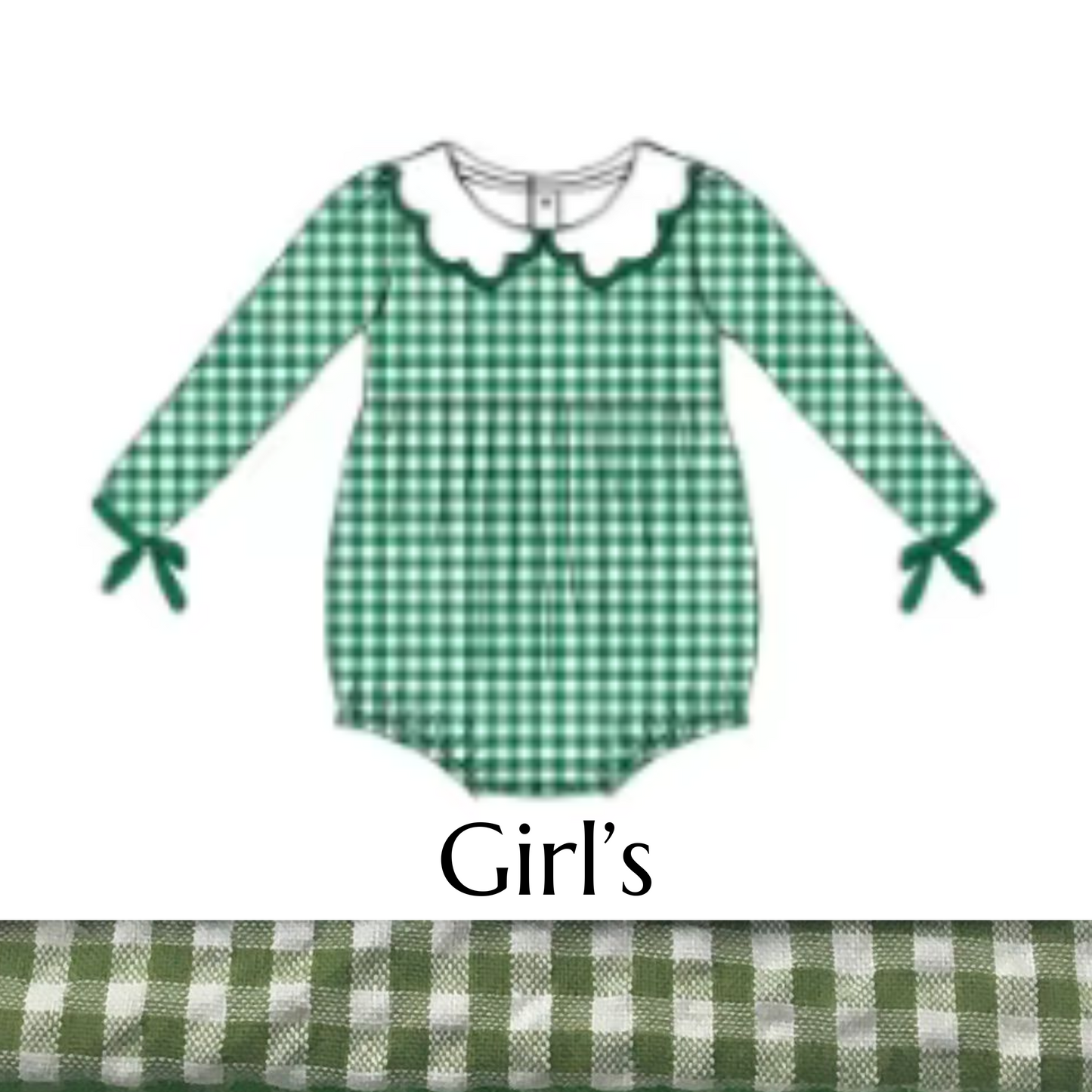 Preorder: Personalized Baby Girl & Baby Boy Seersucker Romper