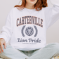 Comfort Colors Carterville Lion Pride Sweatshirt - Cozy Unisex Apparel for Team Spirit, Casual Wear, Gifts, School Spirit, Athletic Events
