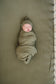 Olive Bamboo Stretch Crib Sheet