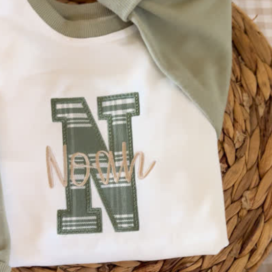 Name Applique Sweatshirt