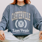 Comfort Colors Carterville Lion Pride Sweatshirt - Cozy Unisex Apparel for Team Spirit, Casual Wear, Gifts, School Spirit, Athletic Events