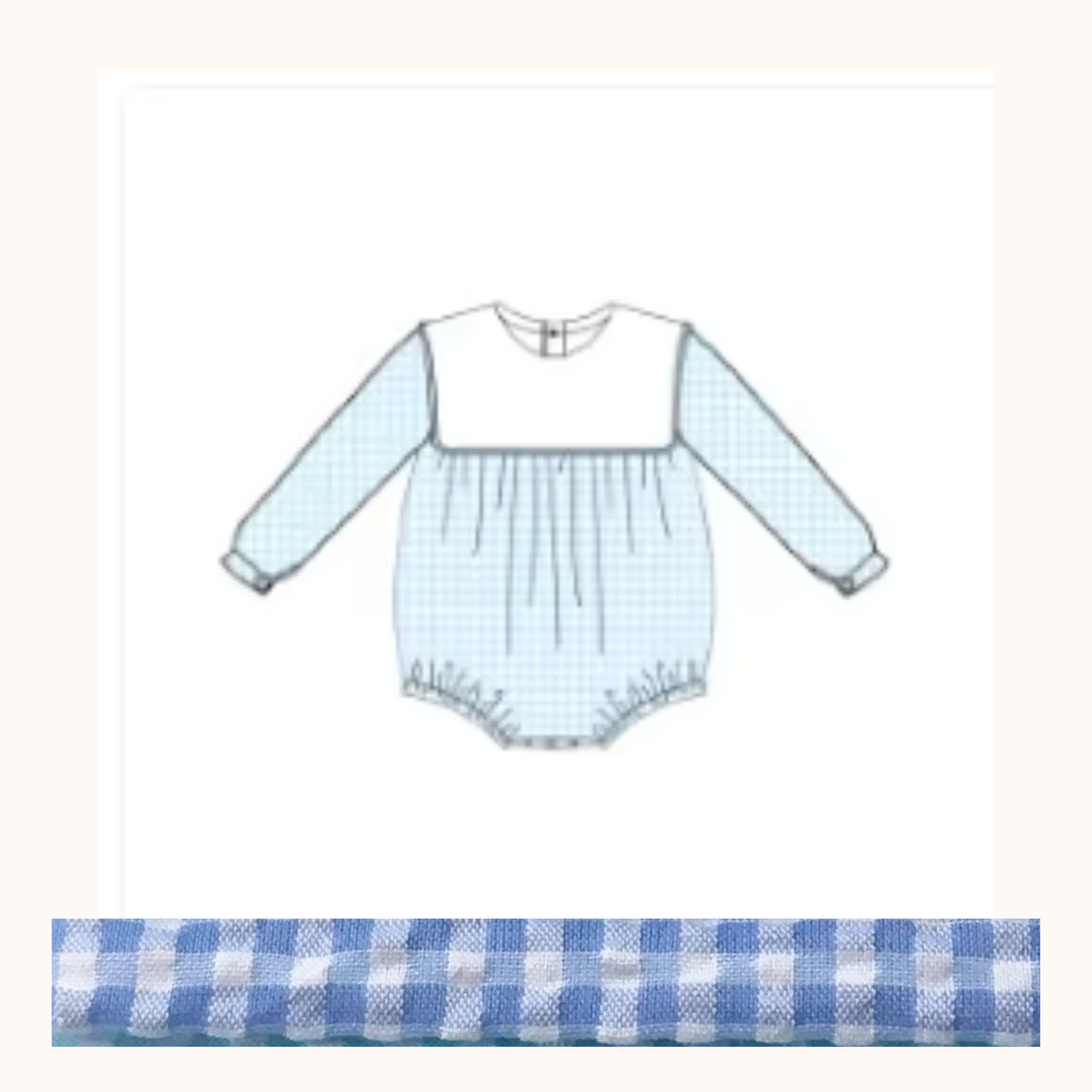 Custom Embroidered Baby Girl & Boy Seersucker Romper