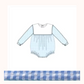 Custom Embroidered Baby Girl & Boy Seersucker Romper