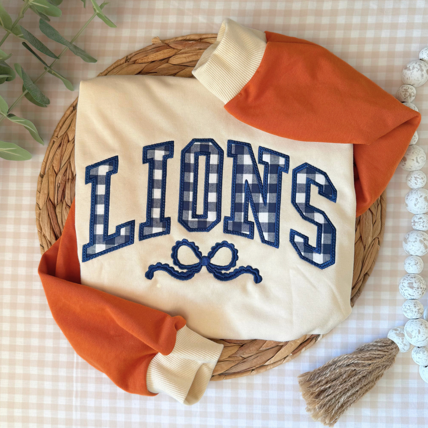 Gingham Mascot Sweatshirt