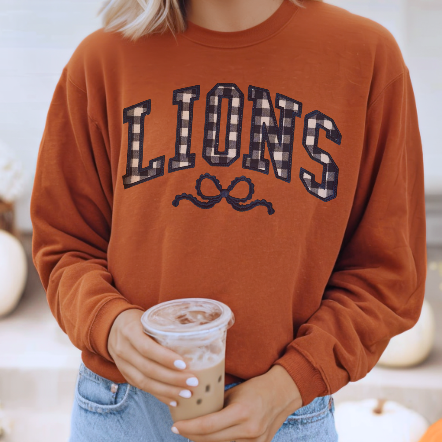 Gingham Mascot Sweatshirt