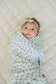Blue Blossom Muslin Swaddle Blanket