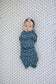 Navy Berry Muslin Swaddle Blanket