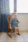 Navy Gingham Short Pajama Set