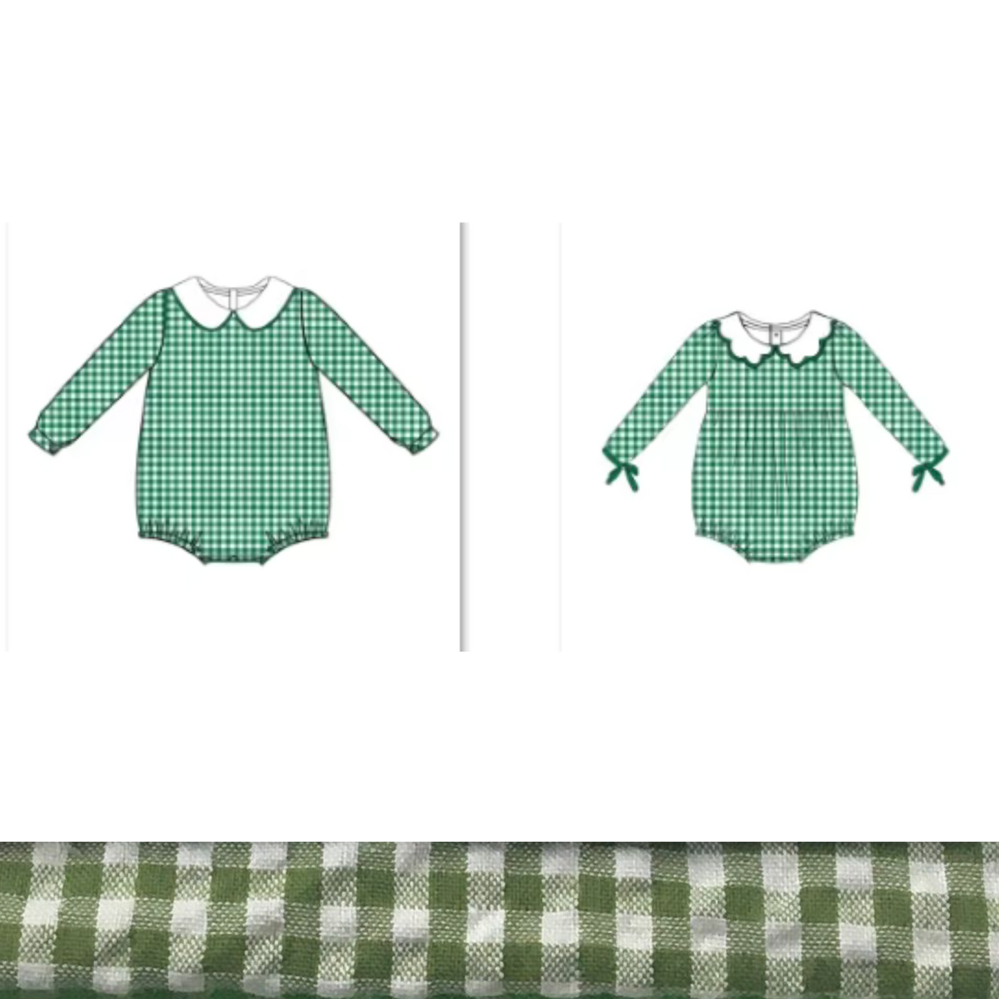 Preorder: Personalized Baby Girl & Baby Boy Seersucker Romper