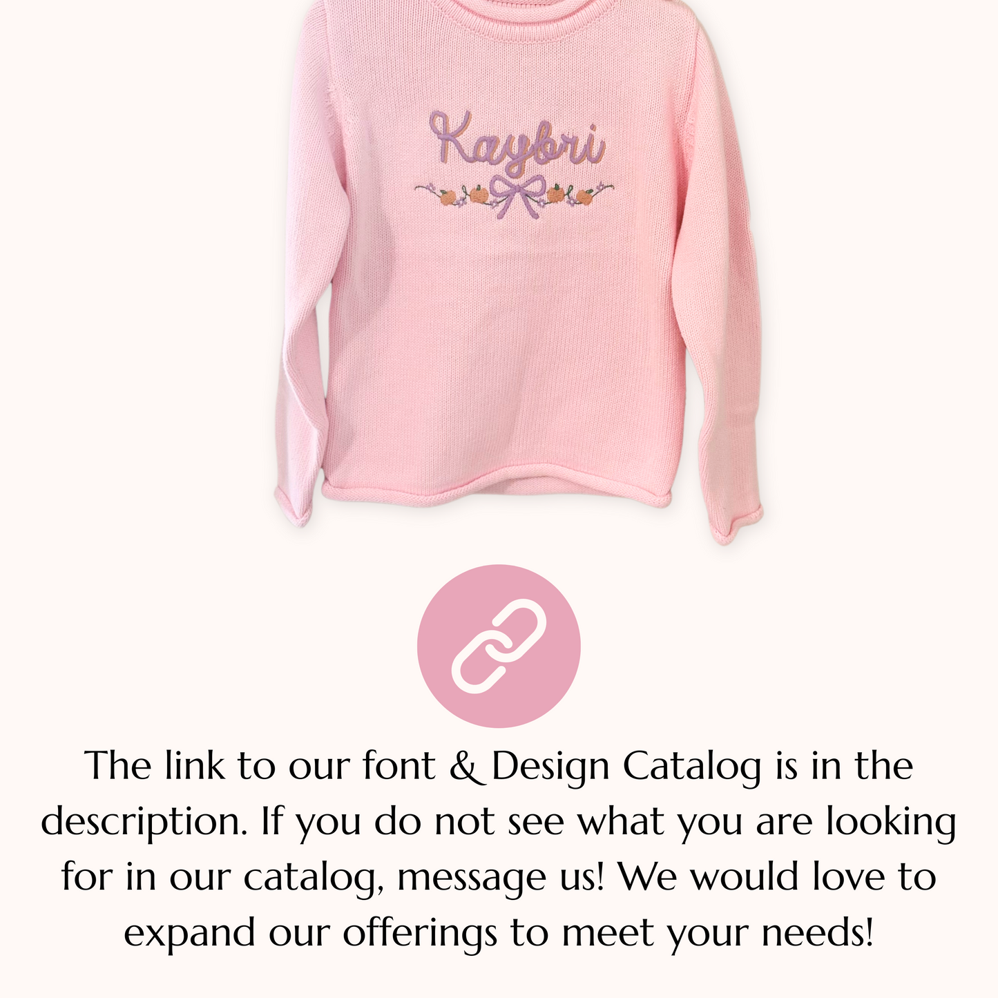 Custom Embroidered Roll Neck Sweater-Personalize With Your Choice Of Name, Design, Or Monogram