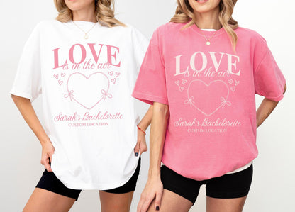 Love Is In The Air Bachelorette Party Shirts