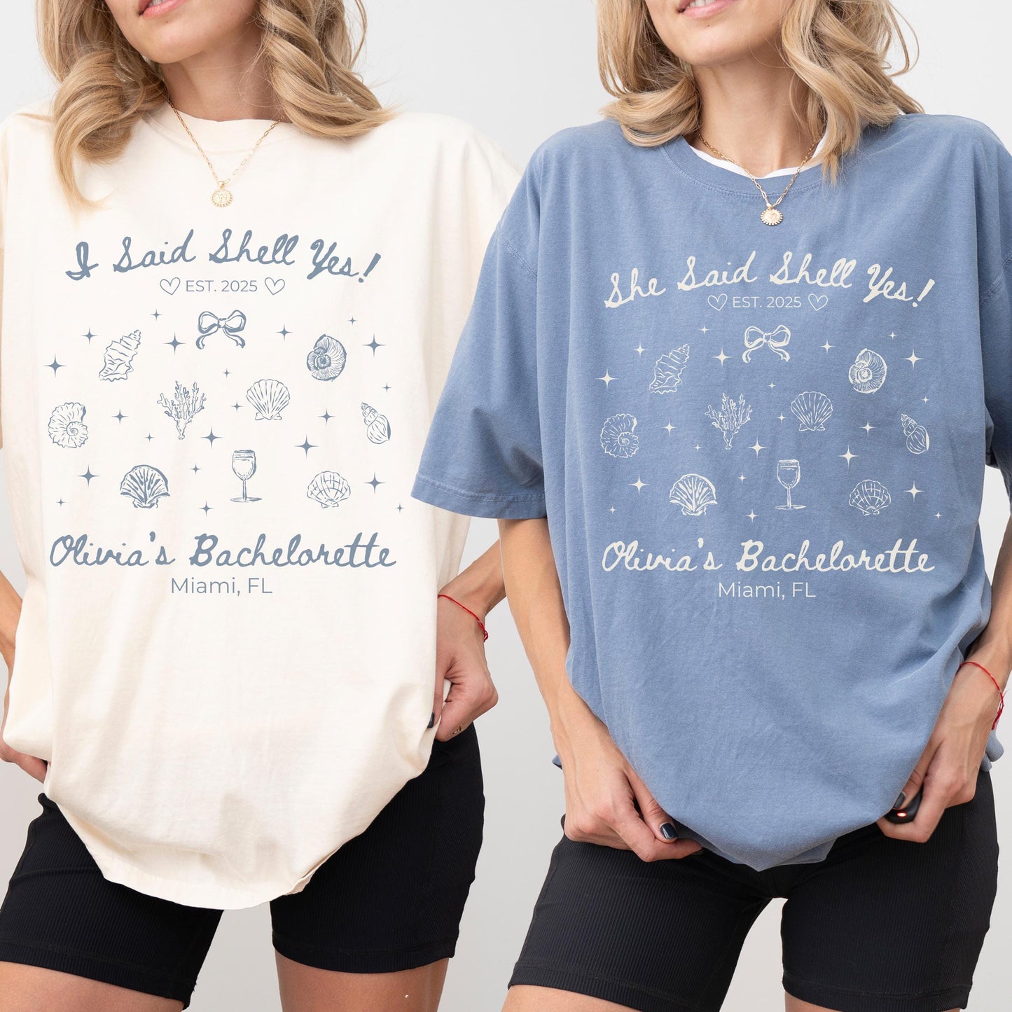 Shell Yes Bachelorette Custom T Shirts
