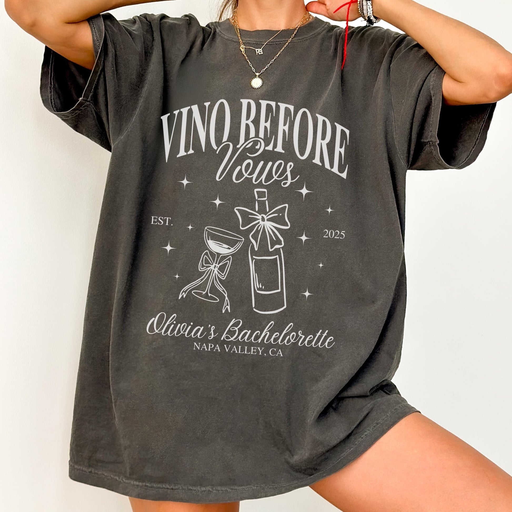 Bachelorette Party Tee Comfort Colors Wine Themed Bachelorette