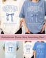Custom Something Blue Bachelorette Shirt Bow Bach Party Tee Comfort Colors Blue Bow Bridesmaid Matching Shirts Personalized Girls Trip Idea