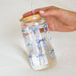 Engraved Lid Personalized Wedding Party Sipper Glass