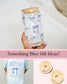 Personalized Something Blue Bridesmaid Glass Engraved Lid Personalized Wedding Party Sipper Glass Bridesmaid Gift with Name Custom Drinkware Blue Bow