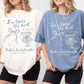 Bow Bachelorette Tee Comfort Colors Blue Jean