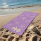 Seashell Pool Towel Monogram Initial Beach Themed