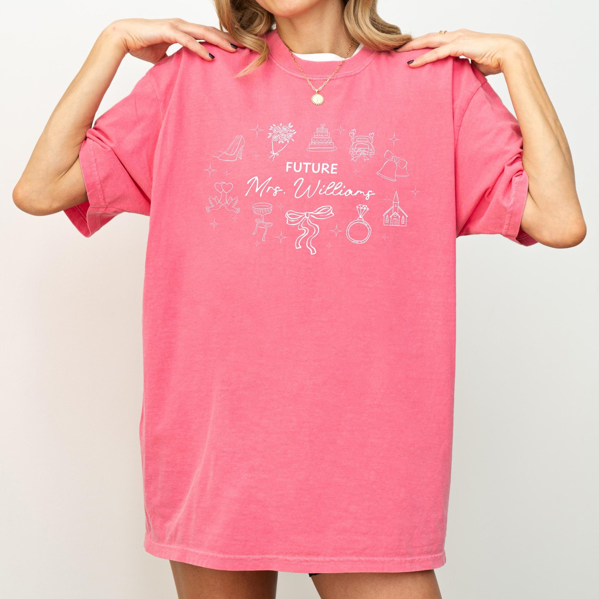 Mrs Shirt Bride To Be Tee Custom Name Bride Shirt