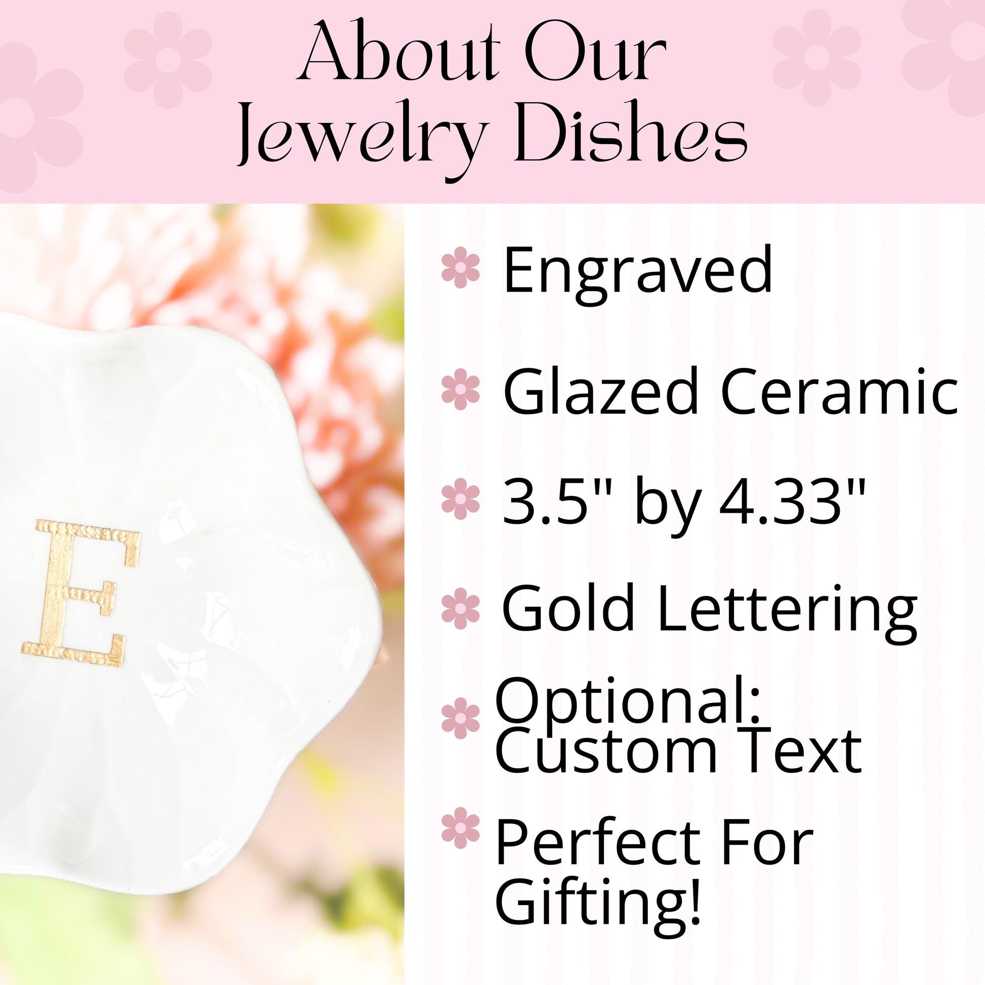 Personalized Engagement Gift Jewelry Dish Wedding Date Engraved Custom Trinket Ring Dish Gift For Bride To Be Ring Holder Wedding Keepsake