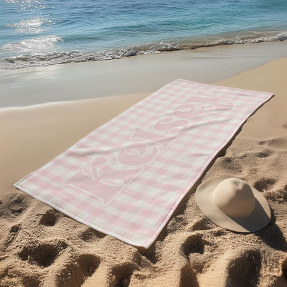 Custom Pool Towel Birthday Gift Idea For Children Vacation Matching Towel Toddler Beach Towel Custom