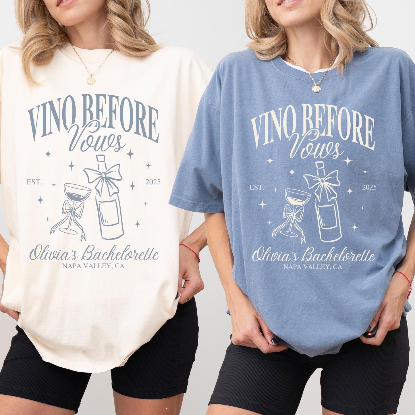 Comfort Colors Wine Themed Bachelorette Shirts
