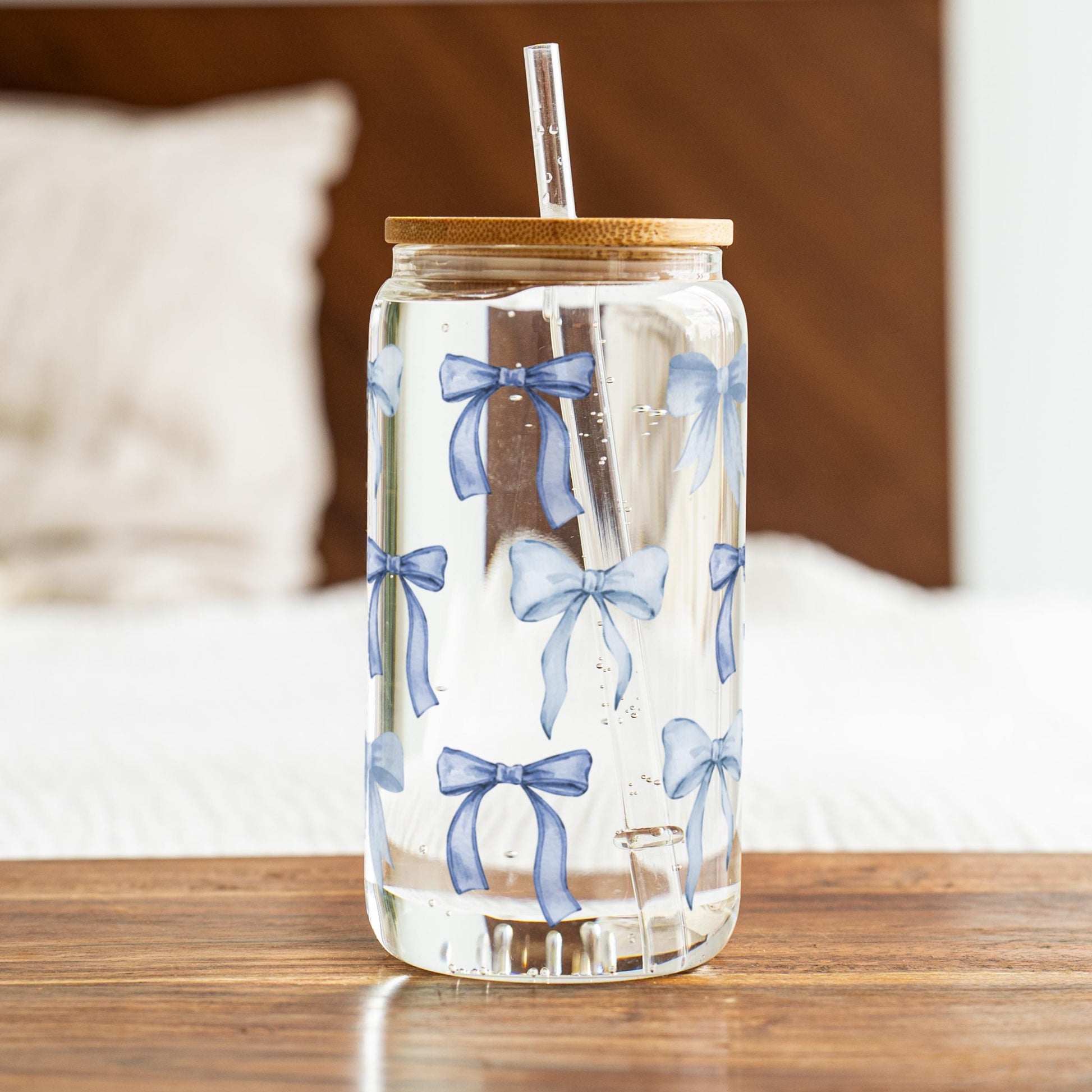 Glass Bridesmaid Gift with Name Custom Drinkware
