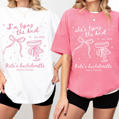 Personalized Tying The Knot Shirt