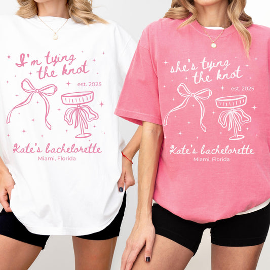 Personalized Tying The Knot Shirt