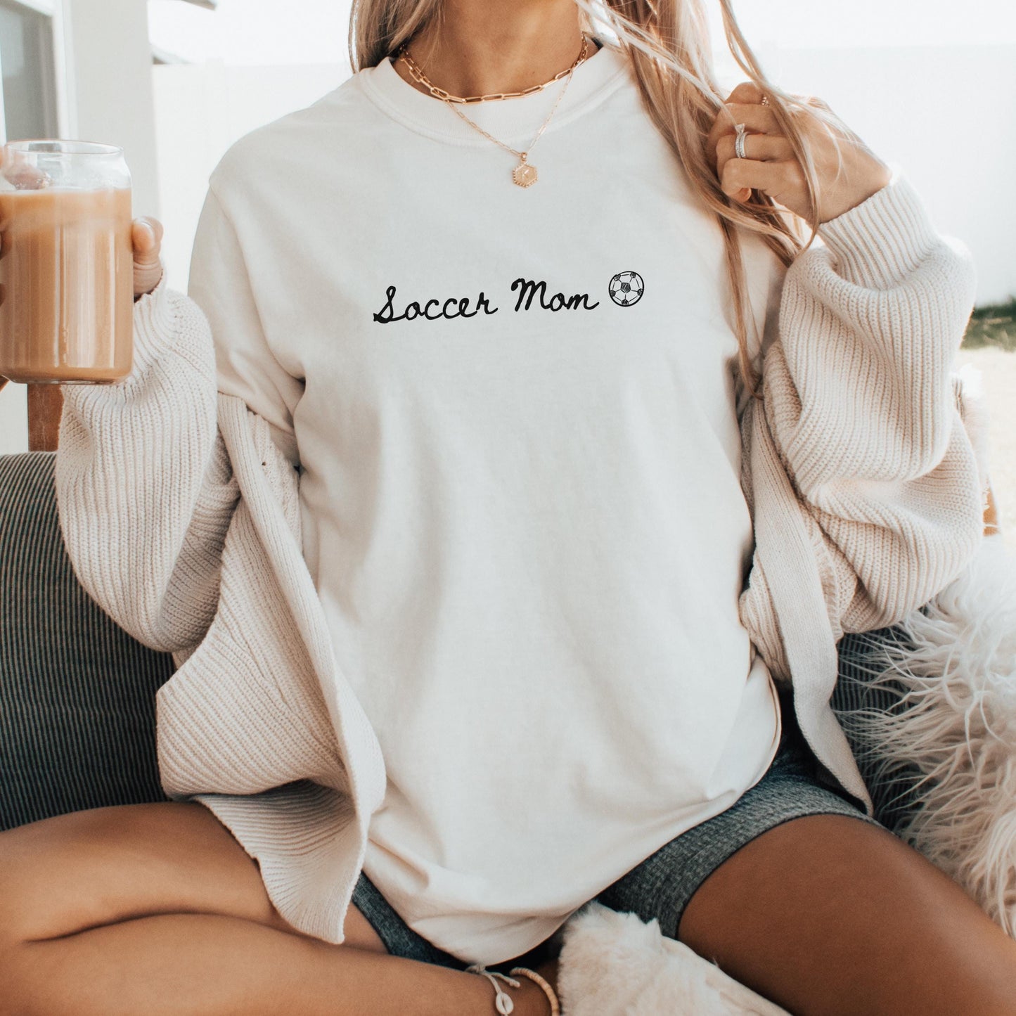 Soccer Mom Oversized Comfort Colors Shirt Soccer Mama