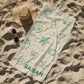 Custom Bachelorette Beach Towels Personalized Seashell Pool Towel Monogram Initial Beach Themed Name Towel Girls Trip Destination Wedding