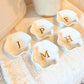 Personalized Jewelry Dish Monogrammed Initial Engraved Ring Holder Dish Custom Name Trinket Tray Scalloped Jewelry Holder Teenager Gift Idea