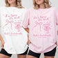 Personalized Bow Themed Bachelorette Shirt Idea Custom Bridal Party Shirts With Bow Group T Shirt Comfort Colors Tying The Knot Theme Idea