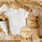 Personalized Baby Announcement Wood Circle Scalloped Name Photo Sign Custom Engraved Keepsake