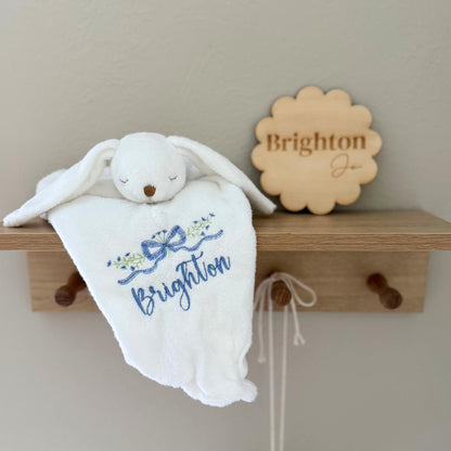 Personalized Monogram Baby Shower Gift Girl Birthday Idea Baby Heirloom Name Keepsake Gift Idea Embroidered Lovey Toddler Birthday Present