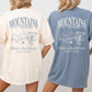 Personalized Mountain Bachelorette Trip Shirt Idea Mountains And Martinis Bachelorette Theme Tee Comfort Colors Custom Bridesmaid T Shirt
