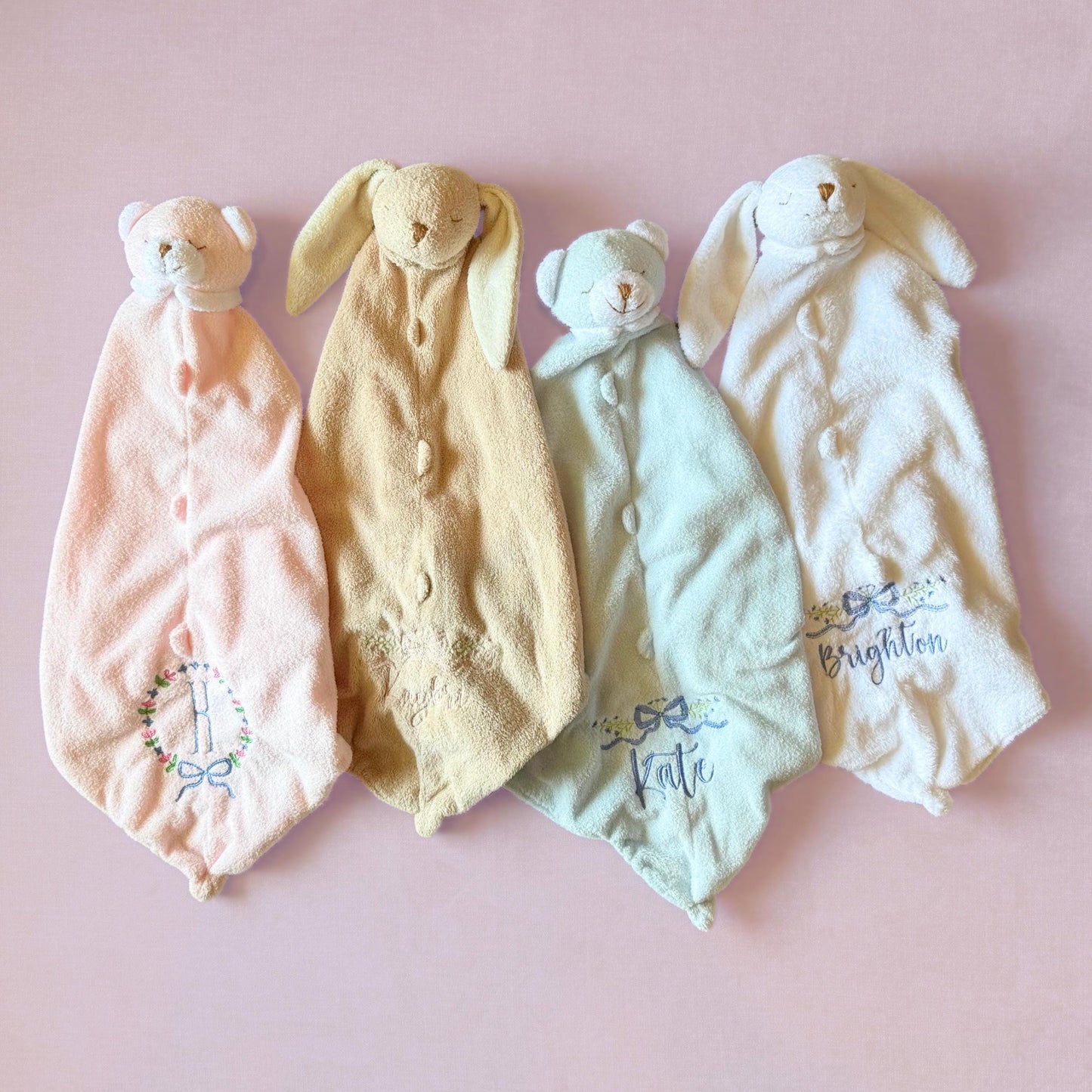 Personalized Monogram Baby Shower Gift Girl Birthday Idea Baby Heirloom Name Keepsake Gift Idea Embroidered Lovey Toddler Birthday Present