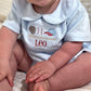 Personalized Baseball Bodysuit Baby Boy Bubble Romper With Monogram Embroidered Name Baby Outfit Game Day Shirt First Birthday Gift Keepsake