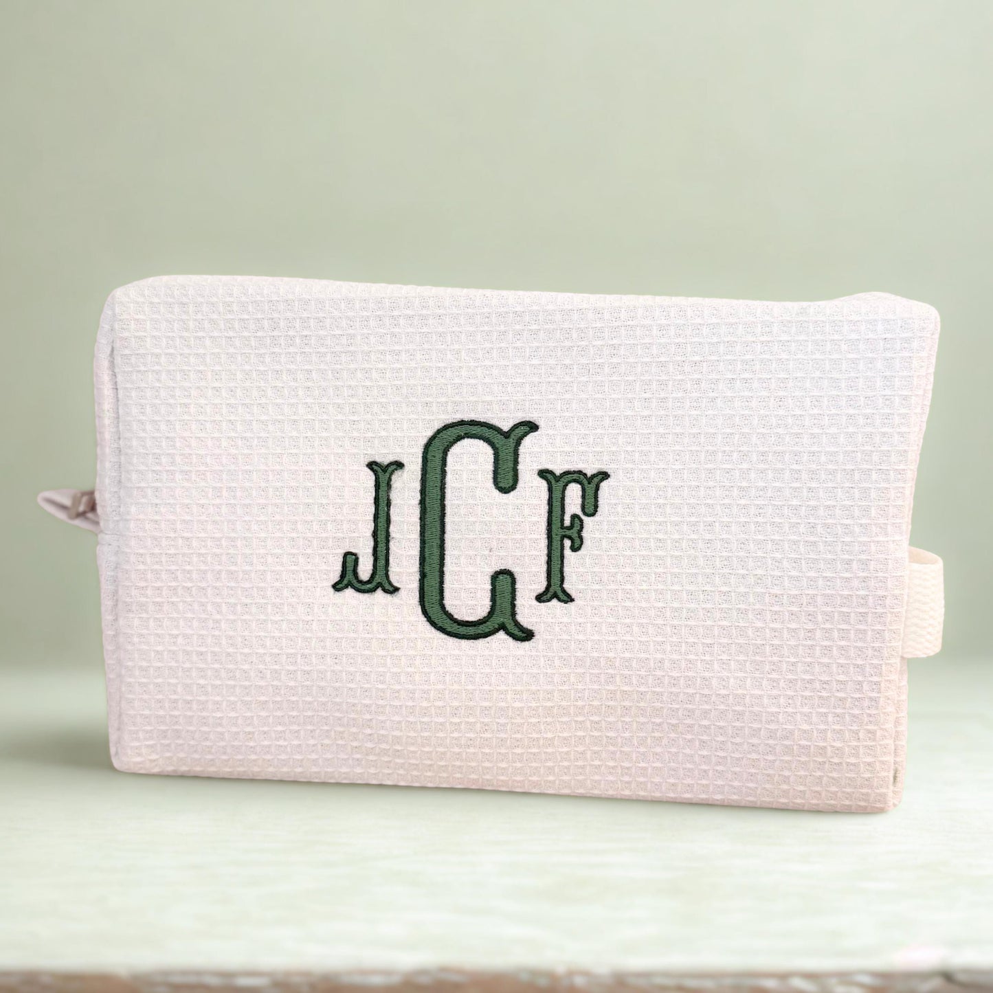 New Last Name Gift Engagement Party Personalized Monogram Makeup Bag Embroidered Cosmetic Pouch Elegant Bridesmaid Gift Future Mrs Bride