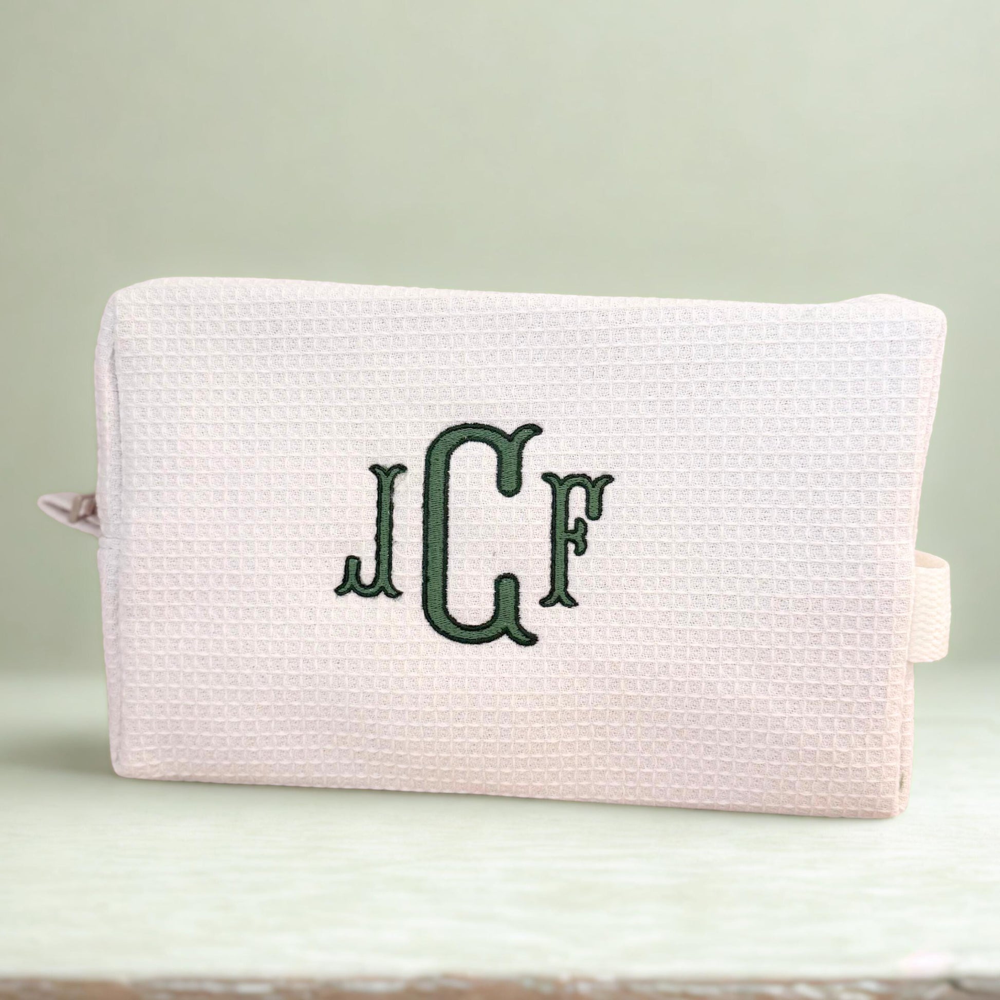 New Last Name Gift Engagement Party Personalized Monogram Makeup Bag Embroidered Cosmetic Pouch Elegant Bridesmaid Gift Future Mrs Bride