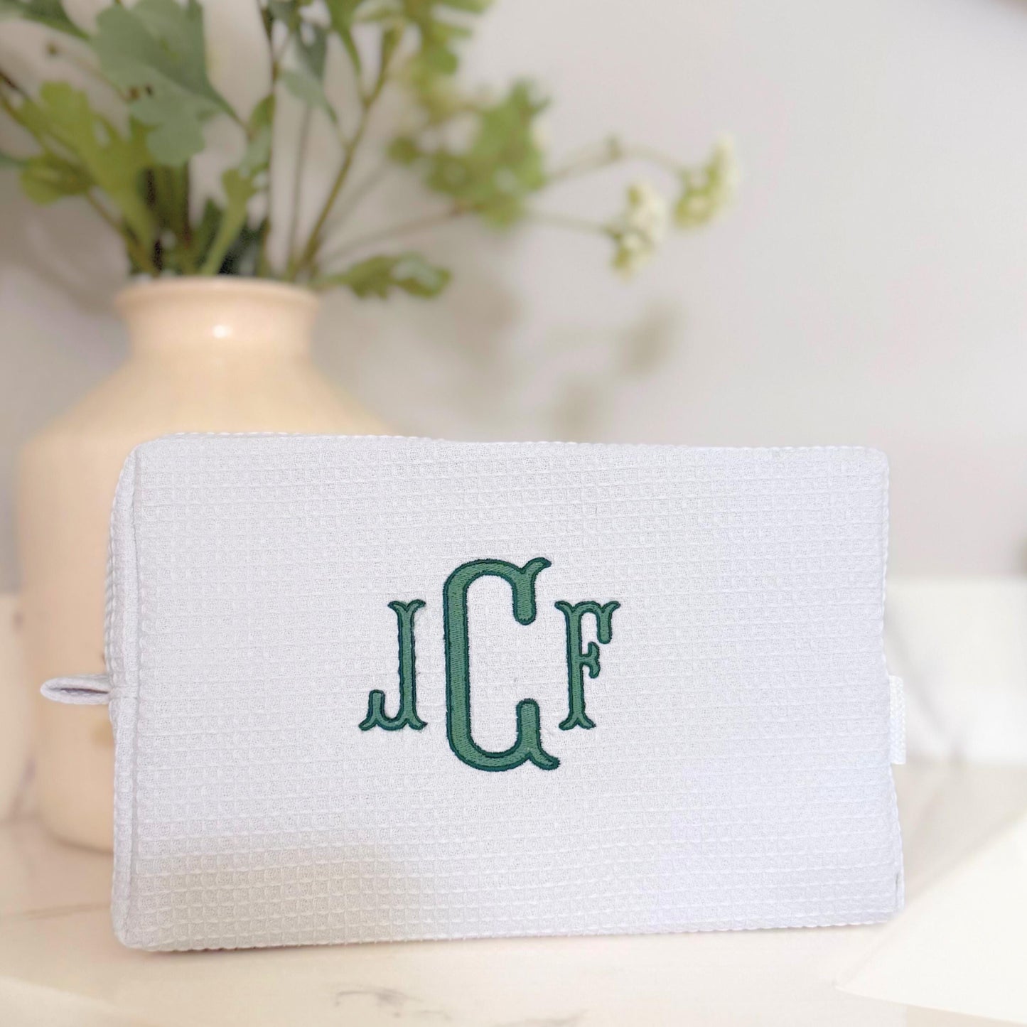 New Last Name Gift Engagement Party Personalized Monogram Makeup Bag Embroidered Cosmetic Pouch Elegant Bridesmaid Gift Future Mrs Bride