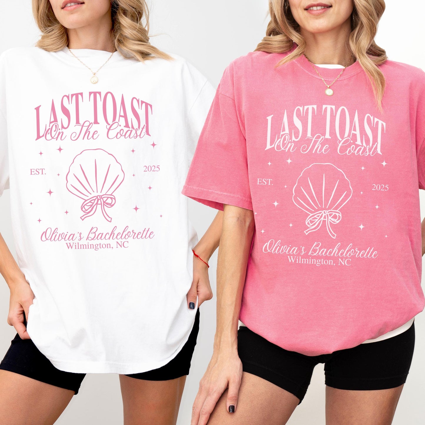 Personalized Coastal Bachelorette Party Shirt Last Toast On The Coast Custom Tee Comfort Colors Bridesmaid Matching T Shirt Idea For Bach