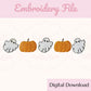 Ghost Embroidery File Halloween Pumpkin Digital Download For Embroidery Machine Boys Halloween Design Embroidery Download 5x7 Hoop 4x4 Hoop