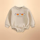 Personalized Halloween Shirt For Baby Embroidered Name Romper Custom Ghost Tee Toddler Halloween Outfit Brother Sister Matching Shirt Idea