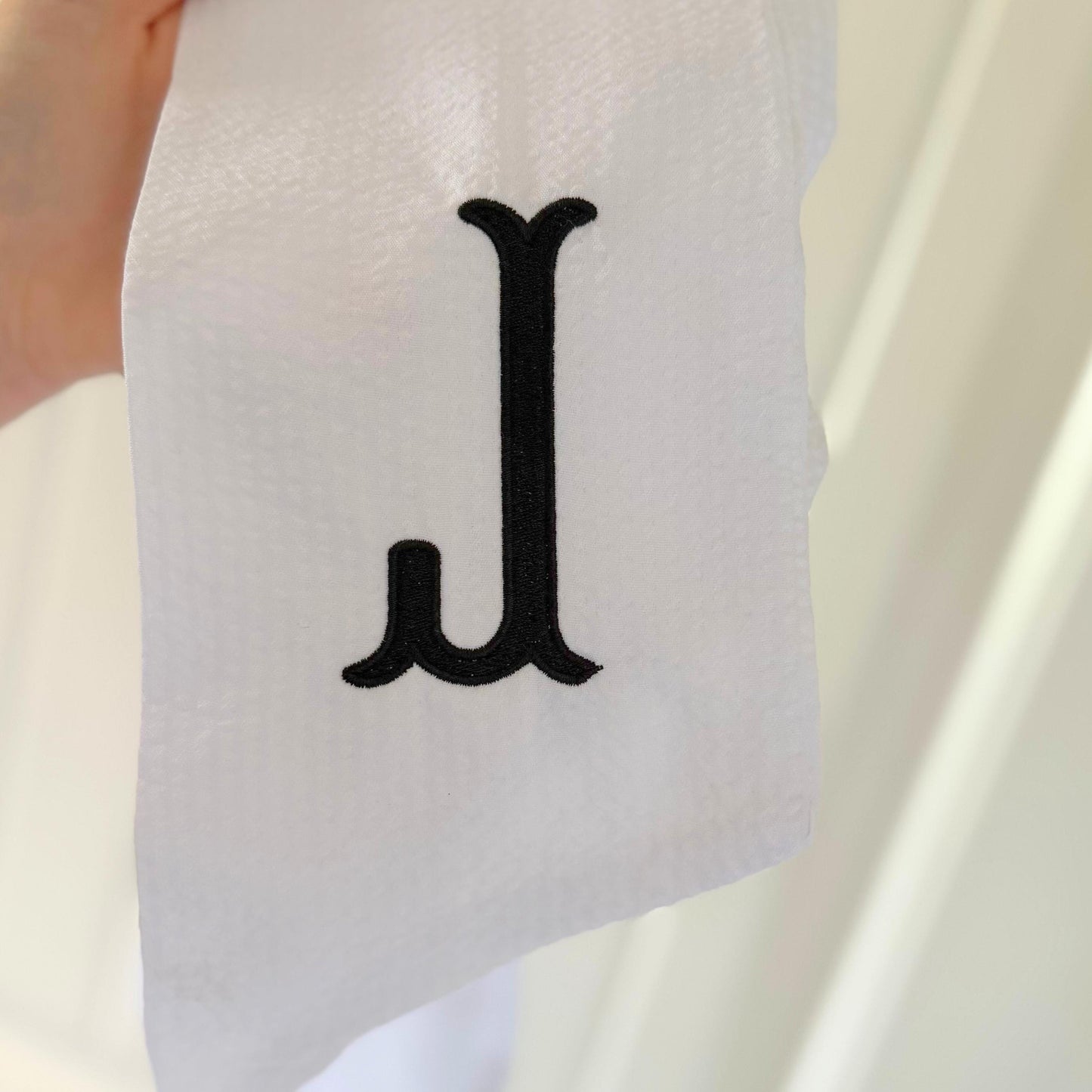 Personalized Embroidered Wreath Sash Initial New Last Name Gift Idea House Warming Party Gift Hostess Embroidery Keepsake Wreath Home Decor