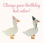 Embroidered Goose Outfit Baby Birthday Bubble First Birthday Goose Theme Outfit Idea Collared Bubble Romper for Baby Girl or Boy Bodysuit