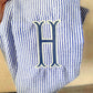 Personalized Embroidered Wreath Sash Initial New Last Name Gift Idea House Warming Party Gift Hostess Embroidery Keepsake Wreath Home Decor