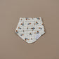 Cream Floral Muslin Bib