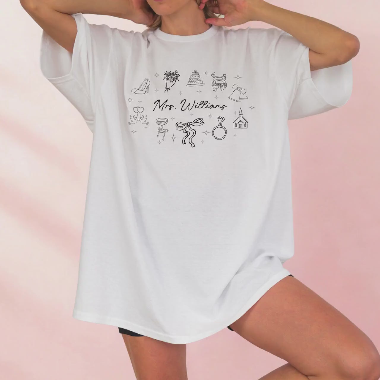 Custom Just Married Shirt With Last Name For Bride Airport Outfit Honeymoon Tee Airplane Mrs T Shirt Personalized Wedding Gift Idea For Wife